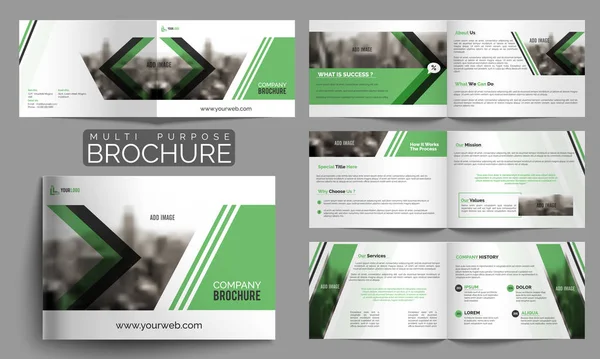 Multipurpose broschyr eller omslagsdesign. — Stock vektor
