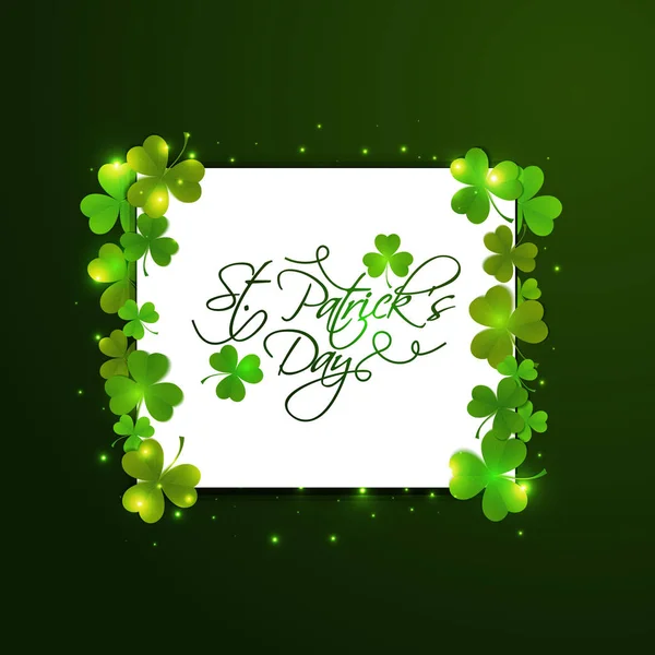 Carte de voeux pour la fête de St Patrick . — Image vectorielle