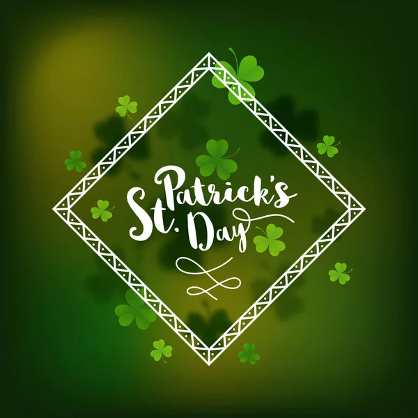 Kartkę z życzeniami dla St patrick's day celebration. — Wektor stockowy