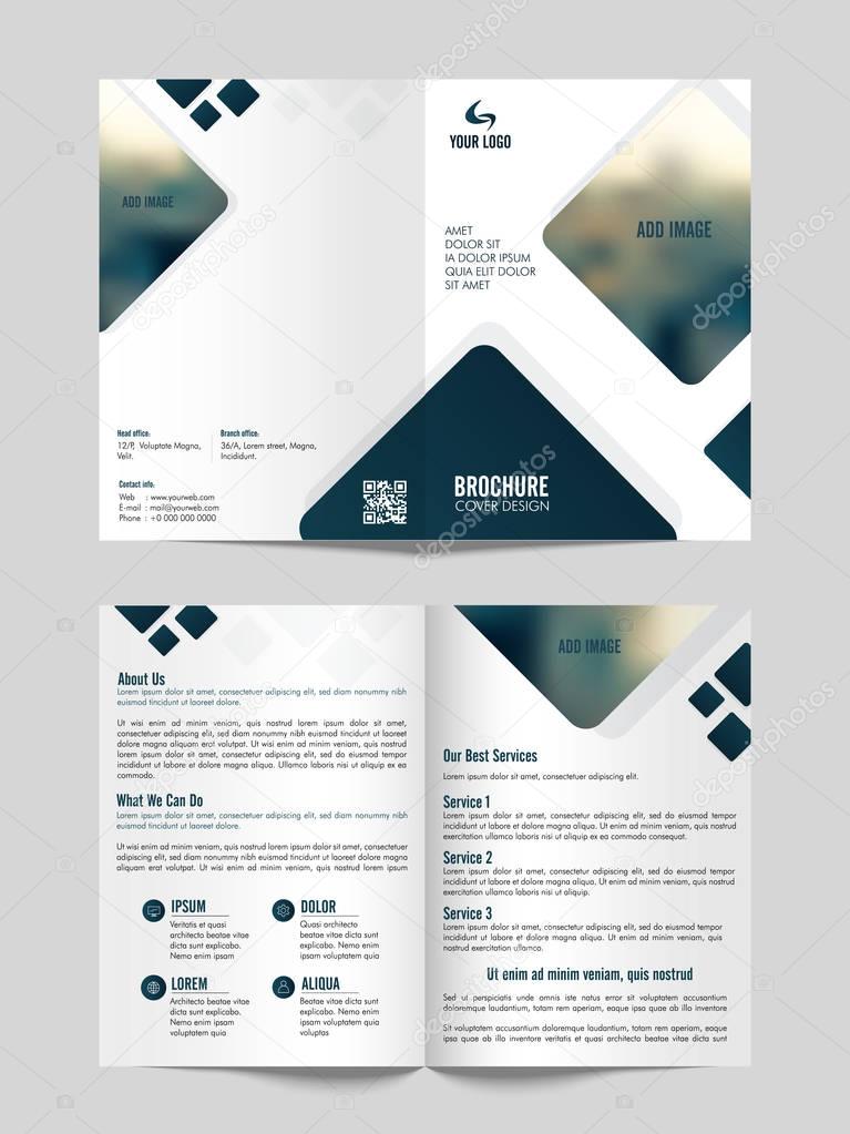 Four Pages Professional Business Brochure Set.