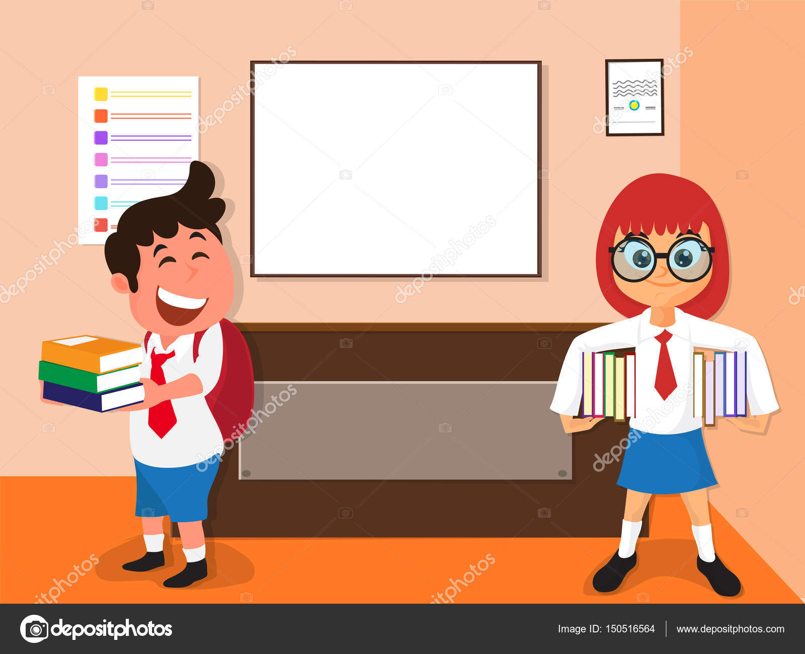Cute Students With Notebooks Classroom Background Back To Scho Vector Image By C Alliesinteract Vector Stock Cute Students With Notebooks Classroom Background Back To Scho Vector Image By C Alliesinteract Vector Stock