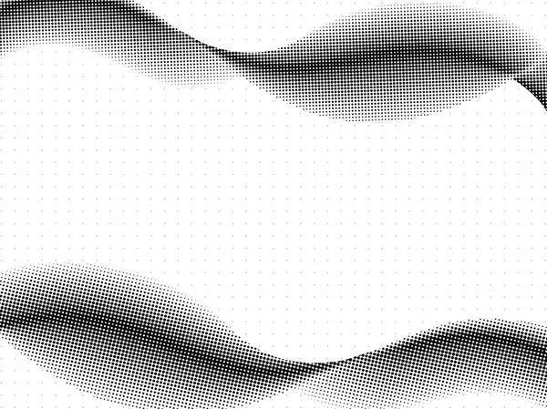 Abstract golven in halftone stijl. — Stockvector