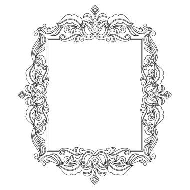 Süs kare şeklinde çerçeve.