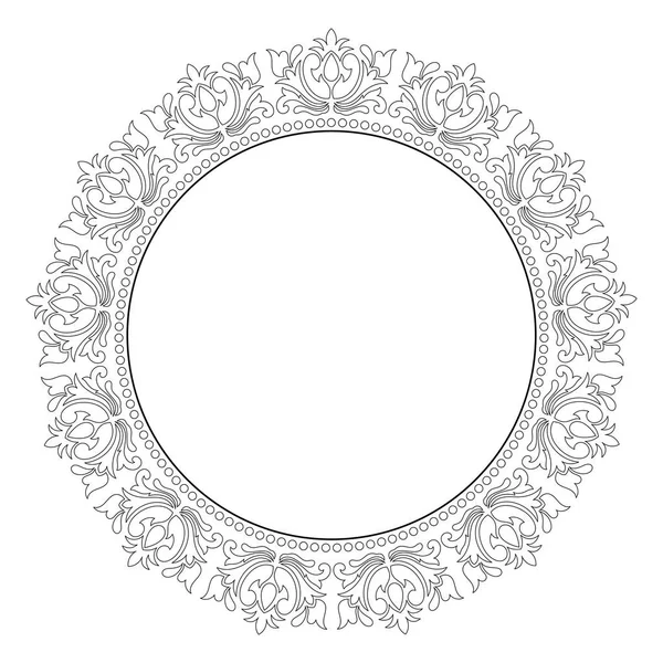 Diseño de marco floral ornamental . — Vector de stock