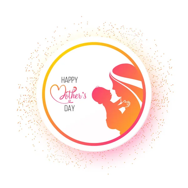 Happy Mother's Day sticker, label of etiket ontwerp. — Stockvector