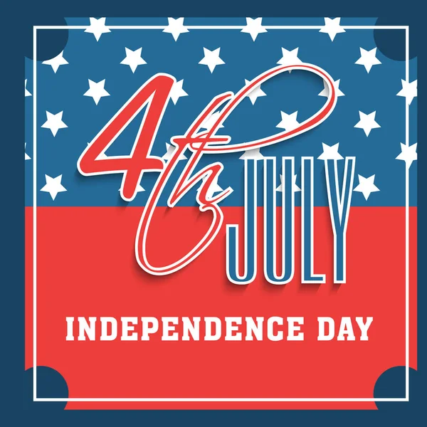 4th of July, Independence Day celebrations Flyer Design. — Stock Vector