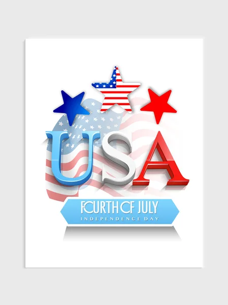 Πρότυπο, Banner ή Φέιγ βολάν για 4η Ιουλίου. — Διανυσματικό Αρχείο