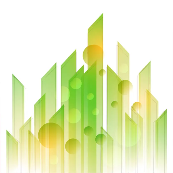 Fondo abstracto verde y amarillo. — Vector de stock