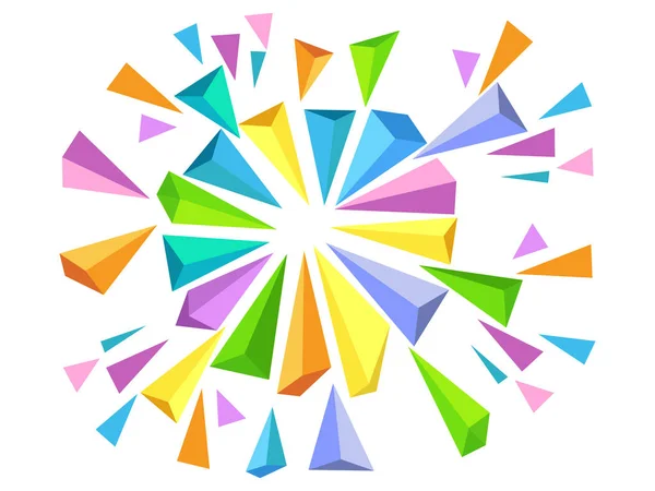 Fondo geométrico abstracto colorido. — Archivo Imágenes Vectoriales