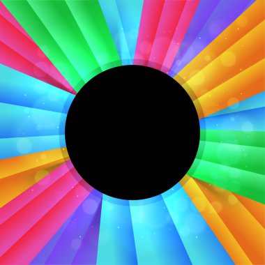 Renkli arka plan daire çerçeve ile.