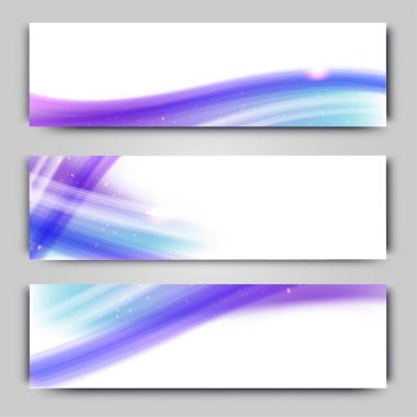 Web sitesi üstbilgi veya dalgaları ile banner.