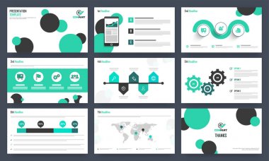 İş sunu şablonları kümesi.