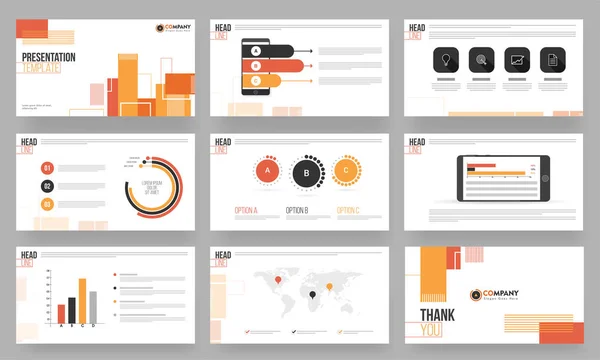 創造的なプレゼンテーション テンプレート レイアウト. — ストックベクタ