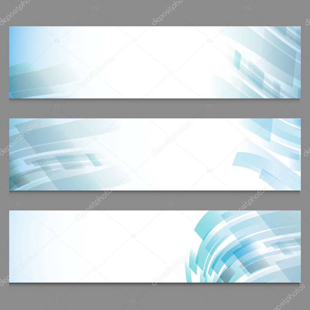 Abstract website headers set.