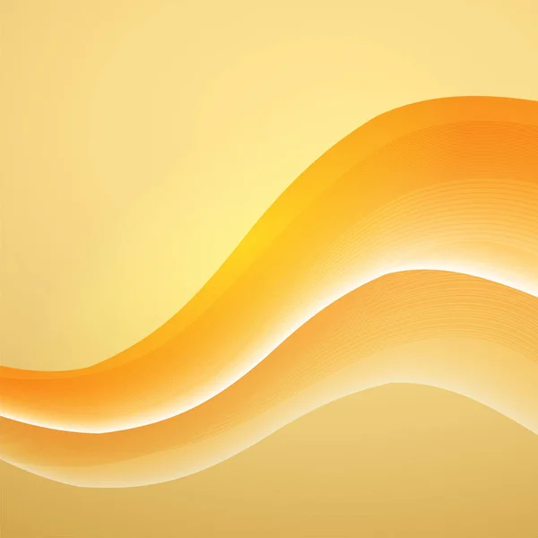 Fondo de ondas amarillas abstractas . — Vector de stock