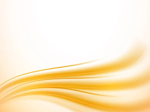 抽象的な黄金波背景. — ストックベクタ