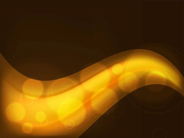 Golden waves background. — Stock Vector