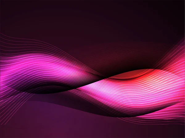 Abstracto fondo ondas púrpura. — Vector de stock