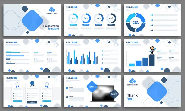 İş için yaratıcı sunu şablonları.