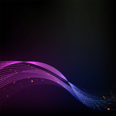 Soyut dalgalar tasarım akan.