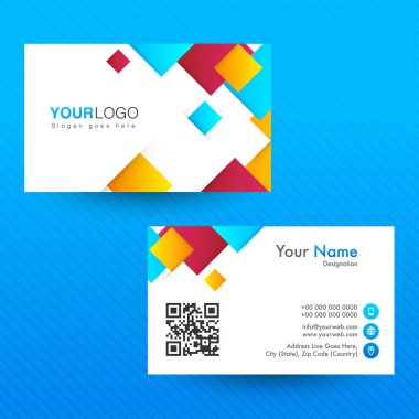 Soyut yatay kartvizit veya kartvizit.