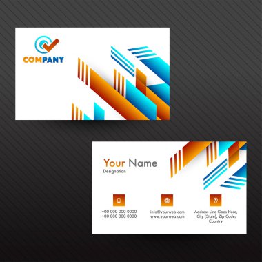 Soyut kartvizit, kartvizit veya adı kartı.