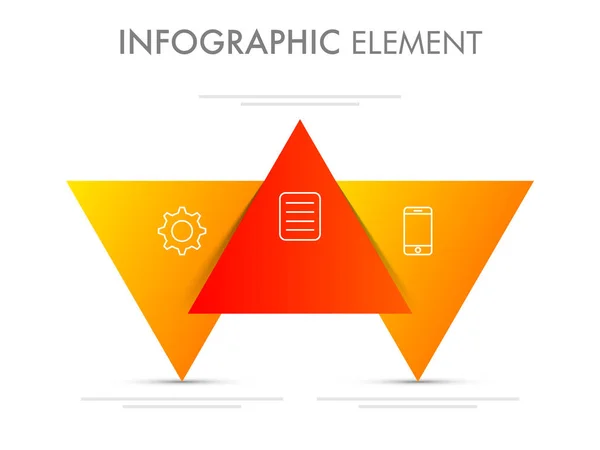 웹 기호 갖는 Infographic 요소. — 스톡 벡터