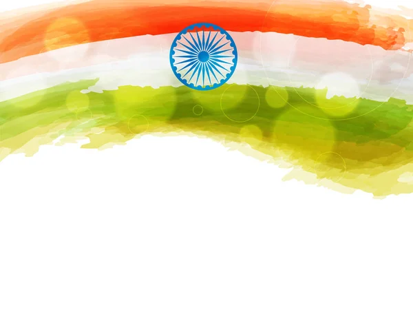 Bandera india colores fondo para el Día de la Independencia . — Vector de stock