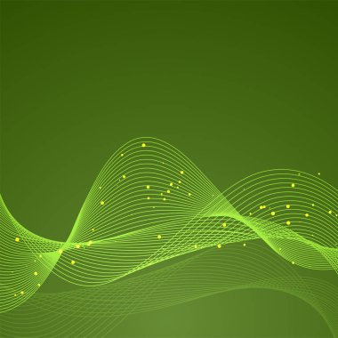 Parlak yeşil arka plan dalgalar.