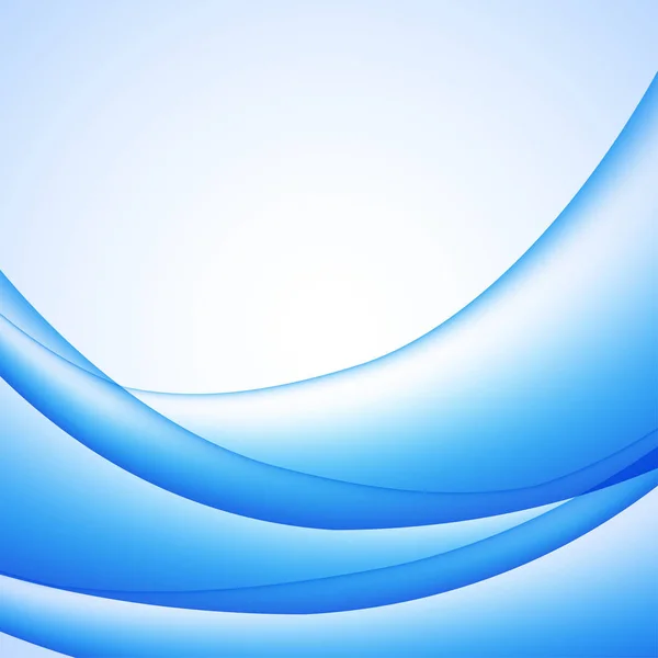 Blanka blå våg på vit bakgrund. — Stock vektor
