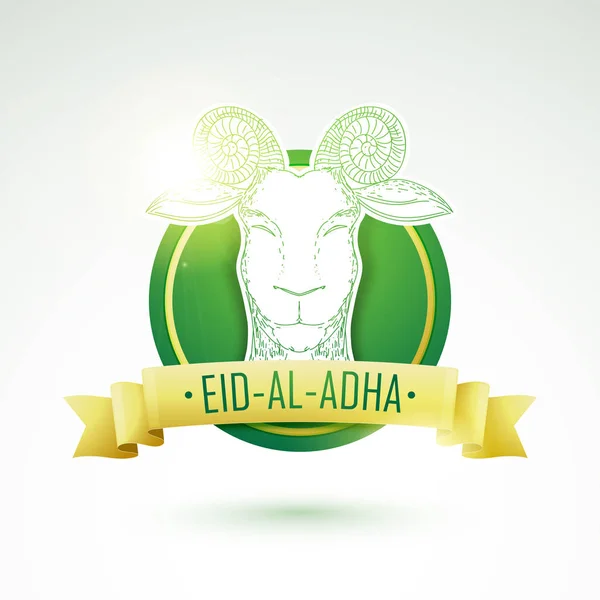 Adesivo, etichetta o etichetta di design per Eid-Al-Adha . — Vettoriale Stock