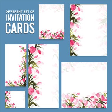 Farklı Davetiyeler şablonu düzeni.