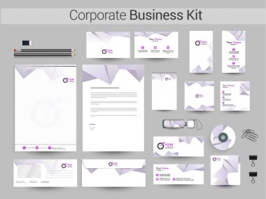 Kurumsal iş kiti çokgen öğe ile.