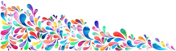 Fondo abstracto con diseños florales coloridos . — Vector de stock