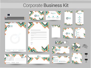 Kurumsal iş teçhizat soyut çizgili.