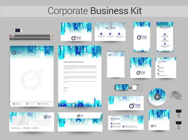 Identité d'entreprise avec design abstrait créatif . — Image vectorielle