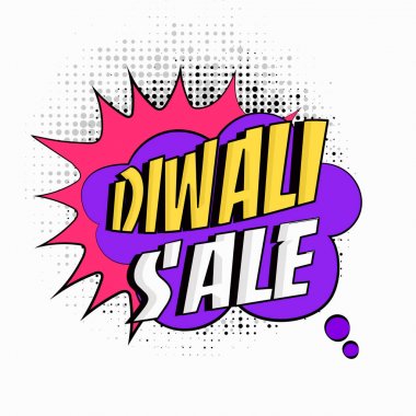 Diwali Satılık kavramı Popart tarzı ile.