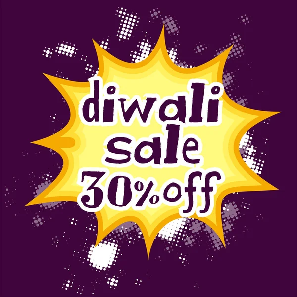 % 30 off sunuyoruz, popüler sanat tarzı ile Diwali satışı büyük başlığı.