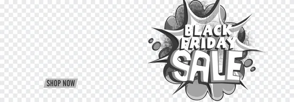 Black Friday Sale social media banner design. — Stock Vector