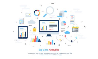 Büyük veri, makine alogorithms, analytics kavramı emniyet ve secu