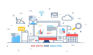 Büyük veri, makine alogorithms, analytics kavramı emniyet ve secu