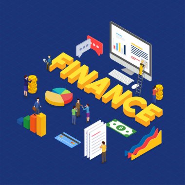 Internet para, ödeme güvenlik ve büyüme kavramı. Fintech (f