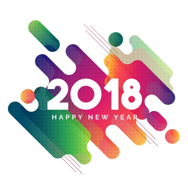 Bonne année 2018 Fête Contexte . — Image vectorielle