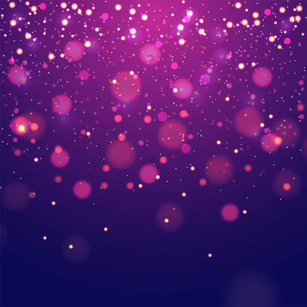 Silvesterfeier Hintergrund mit Feuerwerk, Unschärfeeffekt. — Stockvektor