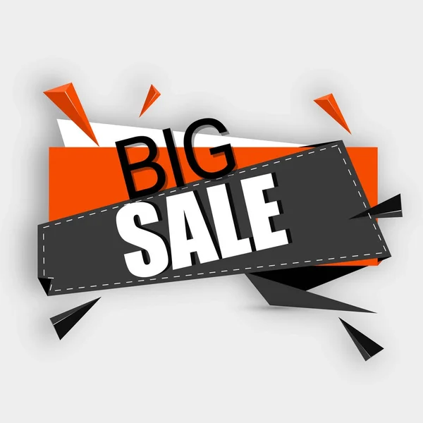Big Sale Banner, Sale Poster, Sale Flyer, Sale Vector. Sale Back — Stock Vector