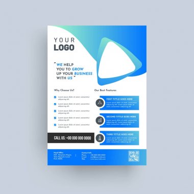 Tasarım yıllık rapor, kapak, vektör şablon broşürler, el ilanları, 