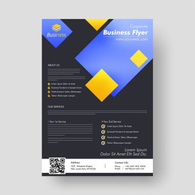 Tasarım yıllık rapor, kapak, vektör şablon broşürler, el ilanları, 