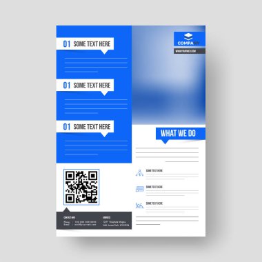 Tasarım yıllık rapor, kapak, vektör şablon broşürler, el ilanları, 