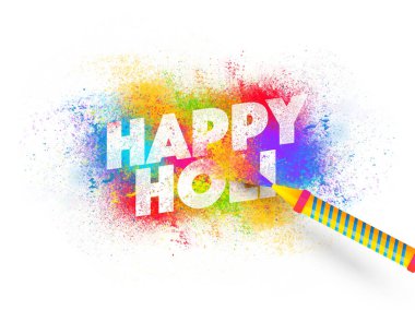 Hint Renk Festivali, Mutlu Holi kutlamaları tasarımı.