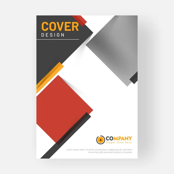 Design annual report, cover, vector template brochures, flyers, — Stock Vector